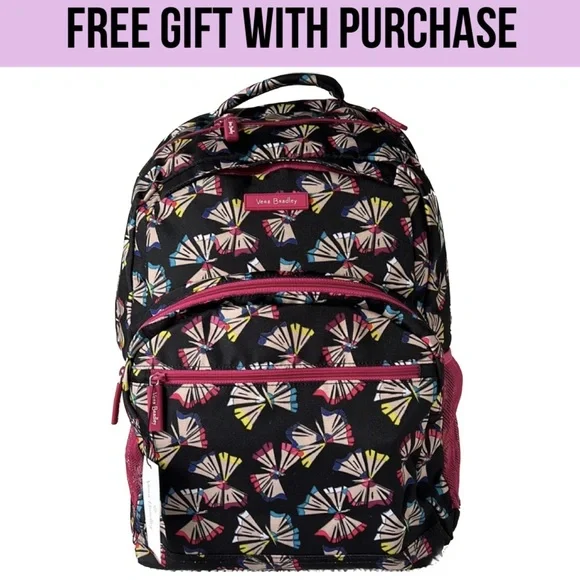 FREE 🎁 w/ Vera Bradley Lighten Up Essential Large Backpack Art Butterflies - Picture 2 of 13